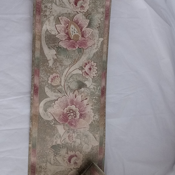 Vintage Wallpaper Border 4 roles gold tone with some flower design - Picture 4 of 5